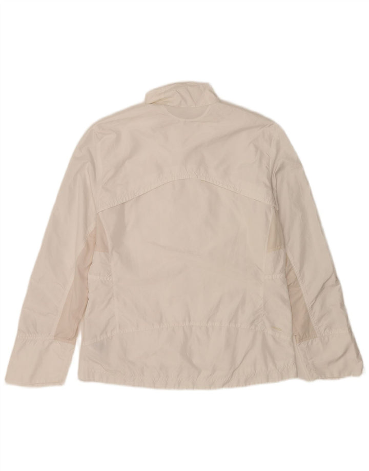 Giacca da tuta da donna Adidas Clima 365 UK 14 poliestere bianco medio
