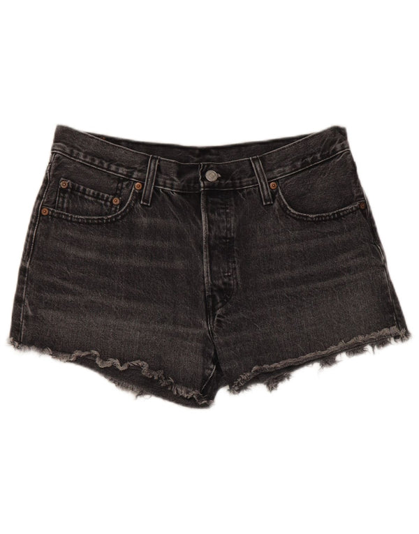 Женские джинсовые шорты Levi's 501 W29, хлопок среднего серого цвета