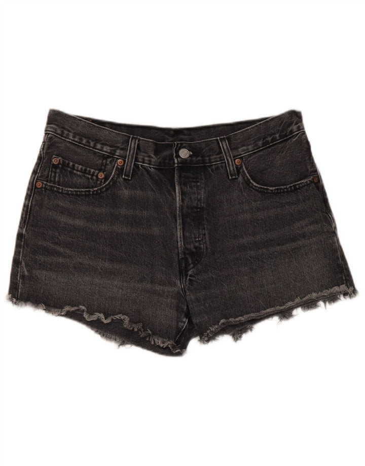 Женские джинсовые шорты Levi's 501 W29, хлопок среднего серого цвета