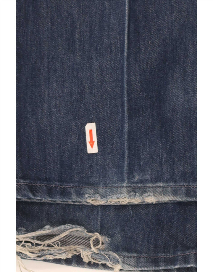 Мужские потертые прямые джинсы Levi's W33 L34, синий хлопок