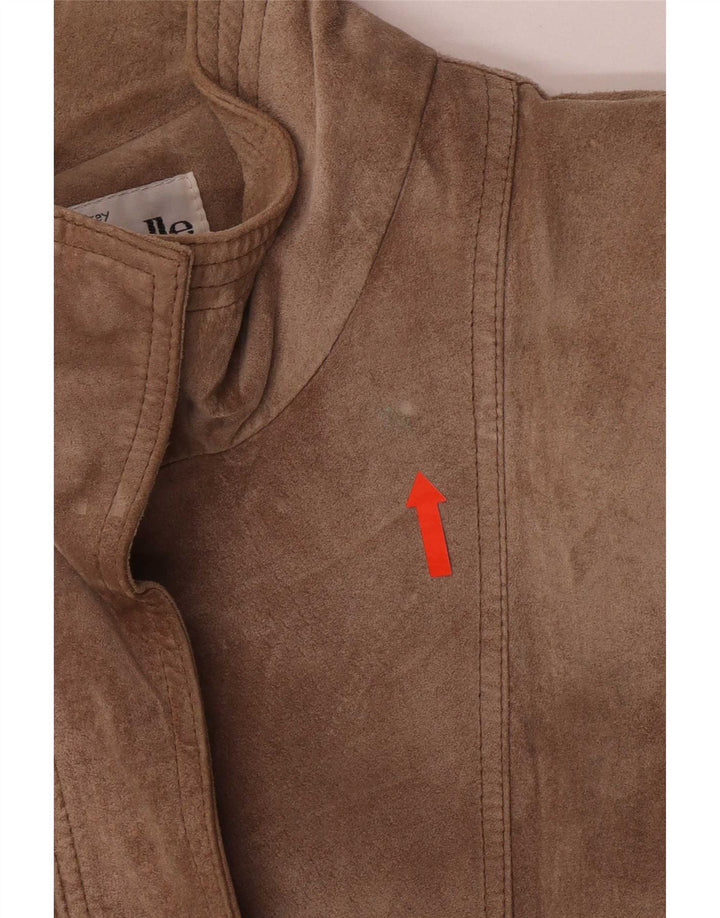 Bagatelle γυναικείο σουέτ πανωφόρι US 10 Large Brown Δερμάτινο