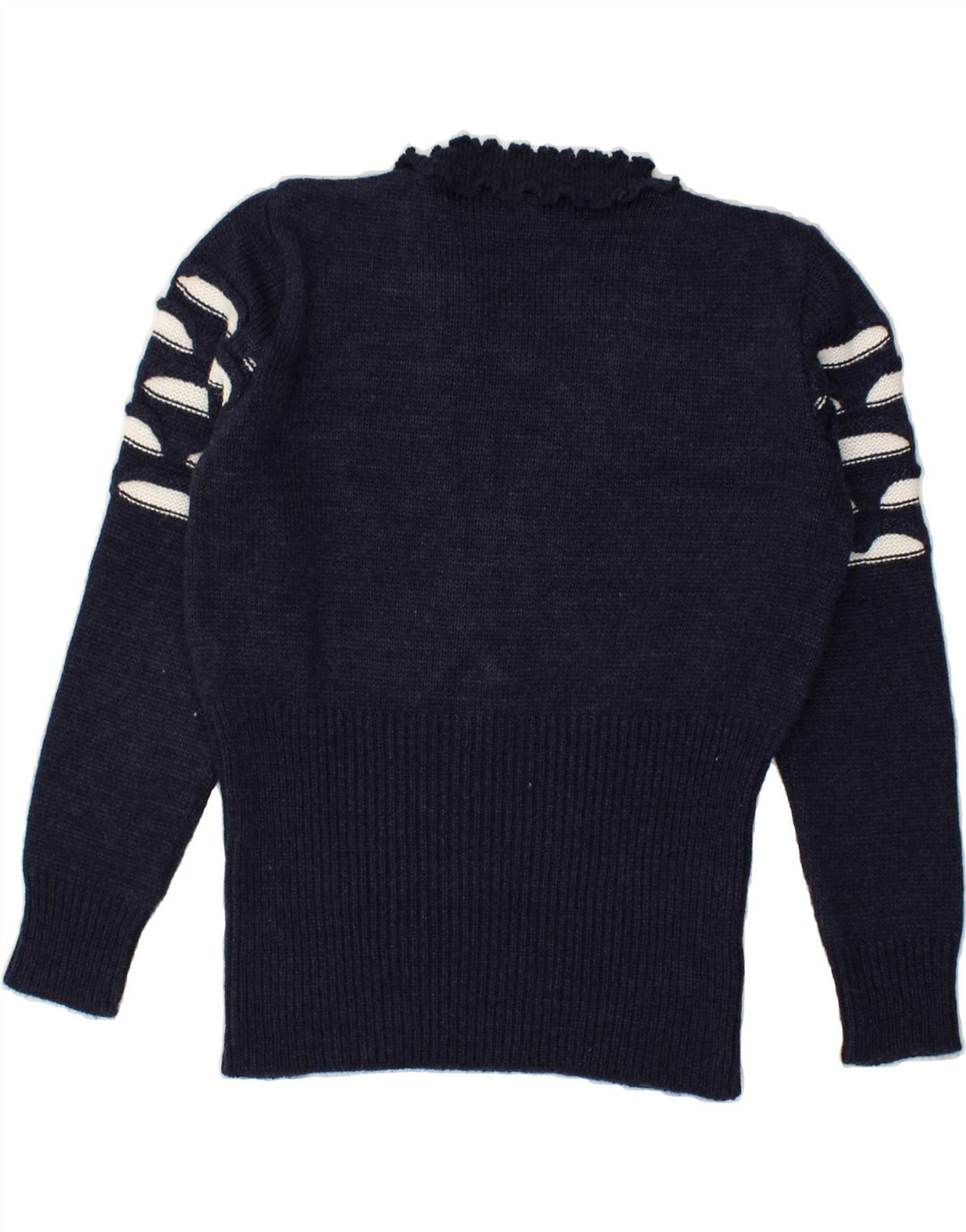 VINTAGE Womens Crew Neck Jumper Sweater EU 40/42 Medium Navy Blue | Vintage Vintage | Thrift | Second-Hand Vintage | Used Clothing | Messina Hembry 