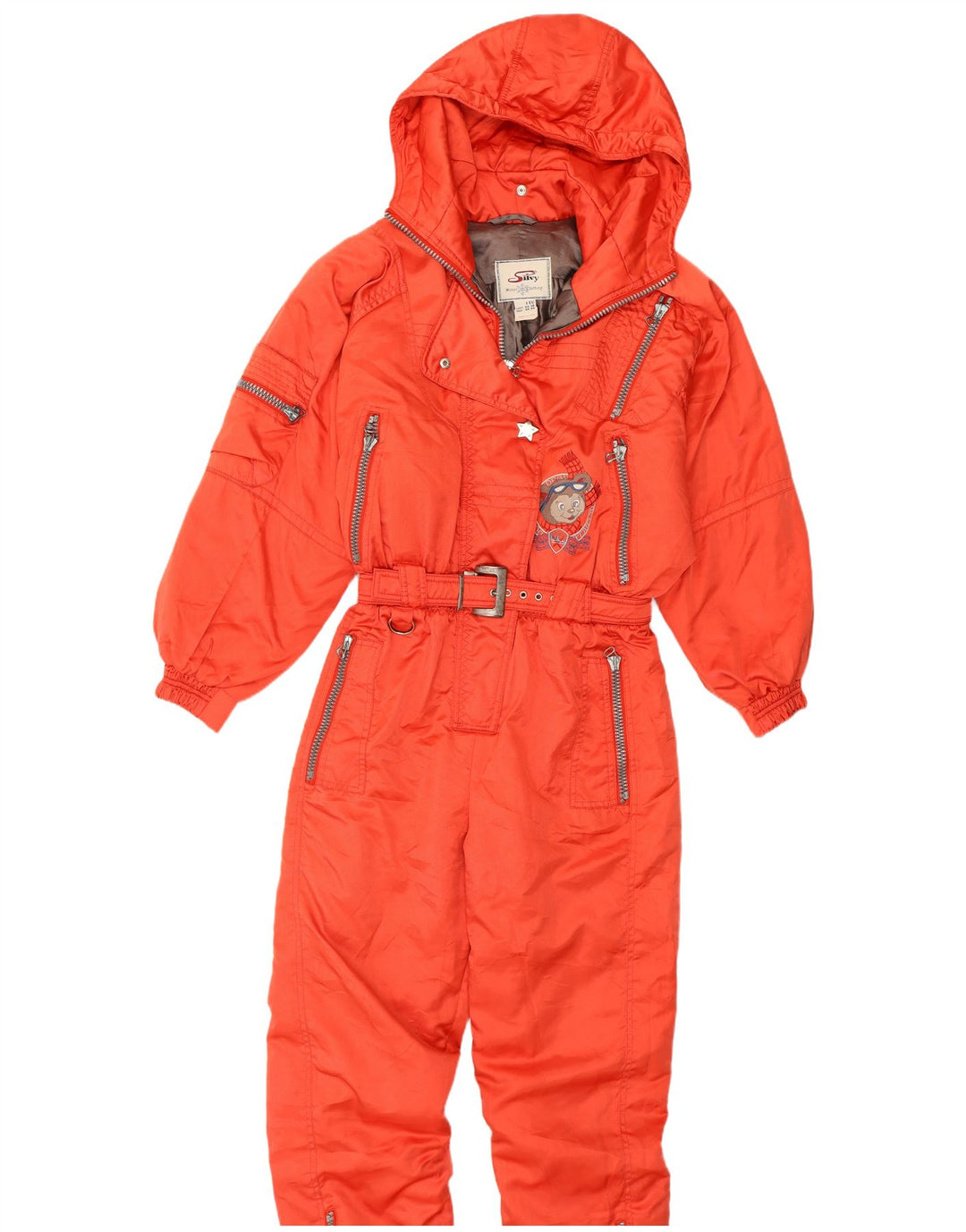 Silvy Dame Loose Fit Hætte Ski Jumpsuit IT 44 Medium Red Winter