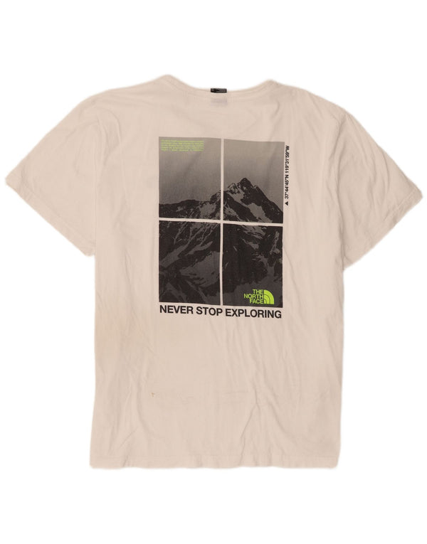 The North Face Camiseta gráfica para hombre Top 2XL Algodón blanco