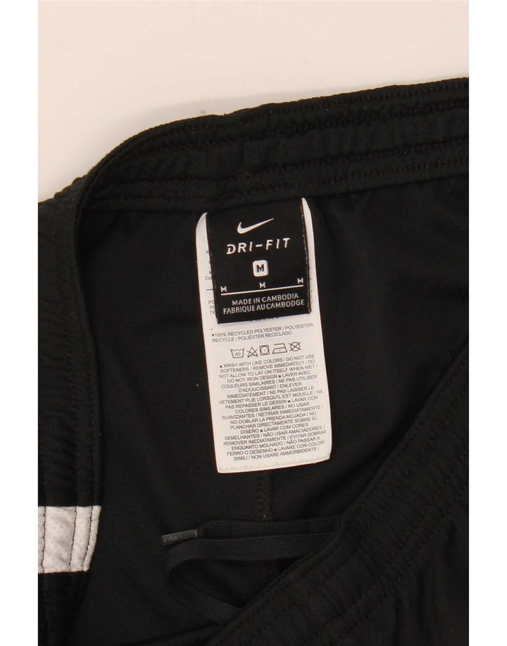 Nike Womens Dri Fit Sport Shorts UK 12 Medium Black Colourblock Polyester