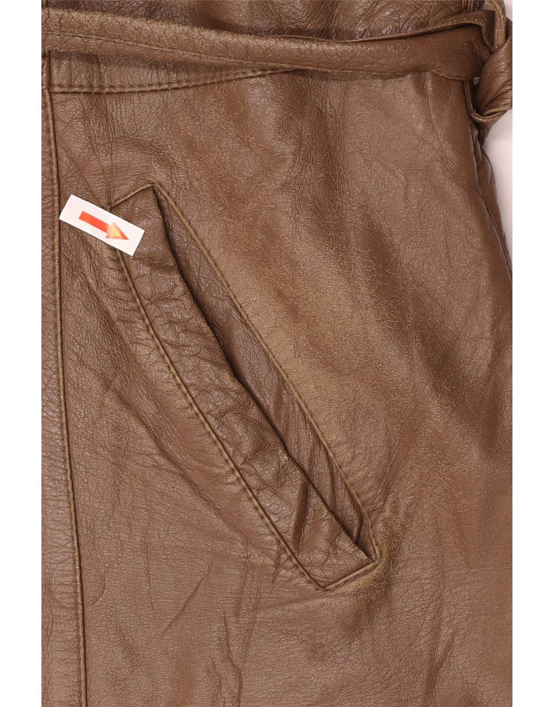 Vintage Herre Classic Fit Læderjakke UK 40 Stor Brun