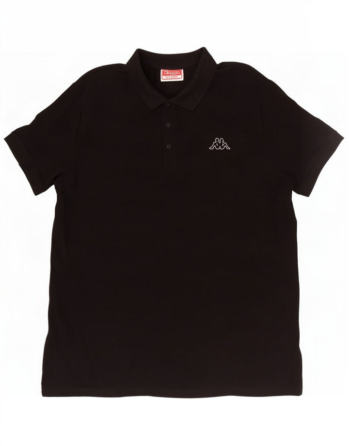 Kappa herre poloshirt 2XL sort bomuld