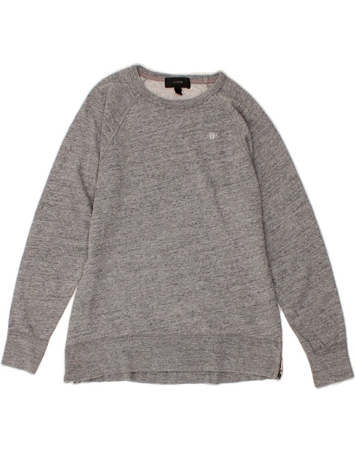 J. CREW Womens Sweatshirt Jumper UK 10 Small Grey Cotton Vintage J. Crew and Second-Hand J. Crew from Messina Hembry 