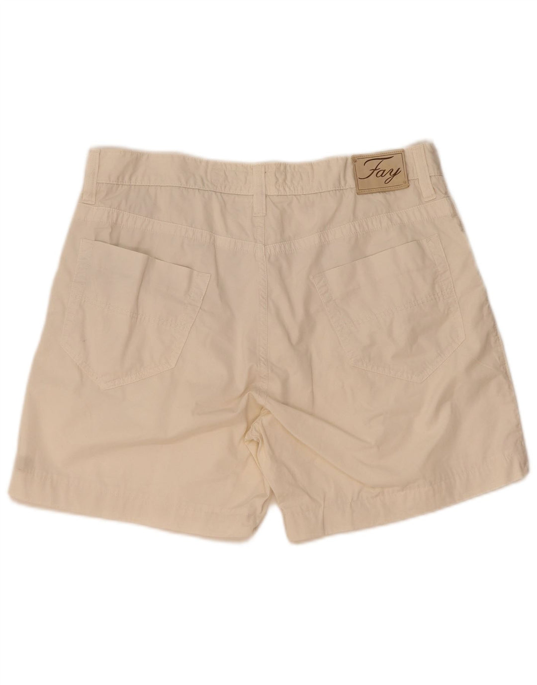 Fay Mens Casual Shorts W38 XL Beige Cotton