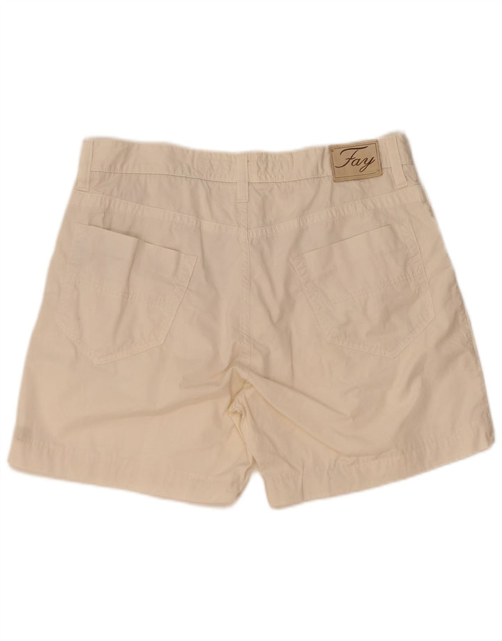 Fay Mens Casual Shorts W38 XL Beige Cotton