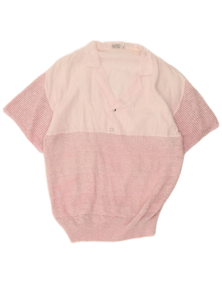Vintage kortærmet herretrøje Medium Pink