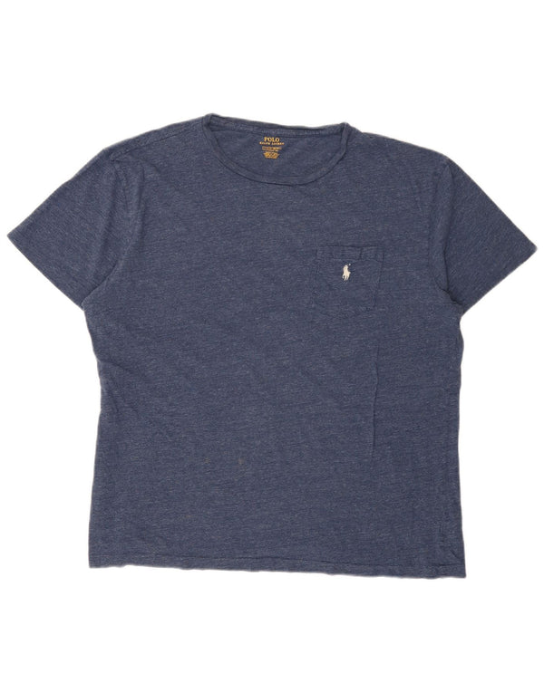 Polo Ralph Lauren Mens Classic Fit T-Shirt Top Large Blue Cotton