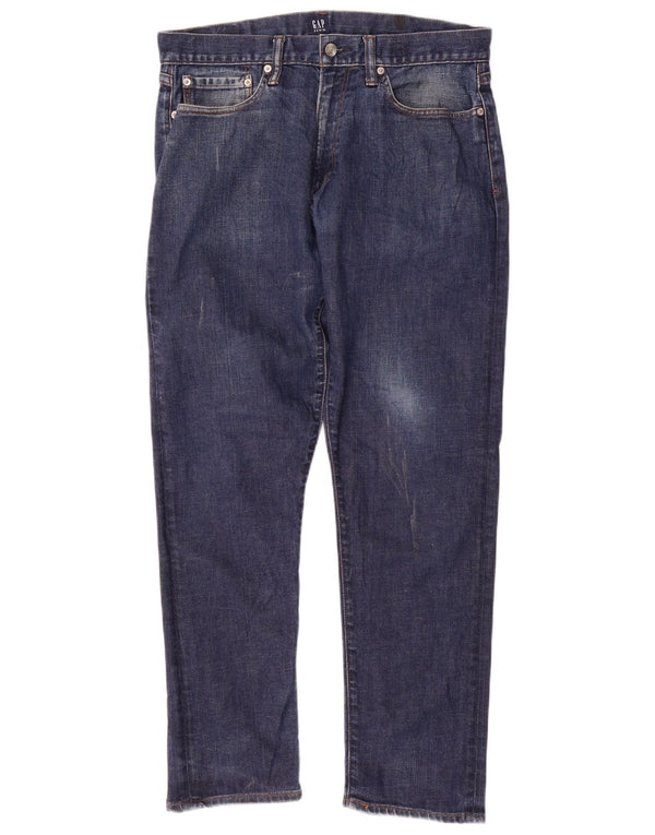 Gap Mens Straight Jeans W32 L30 Navy Blue Cotton