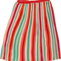 J. CREW Womens Pleated A-Line Skirt US 6 Medium W30  Multicoloured Striped Vintage J. Crew and Second-Hand J. Crew from Messina Hembry 