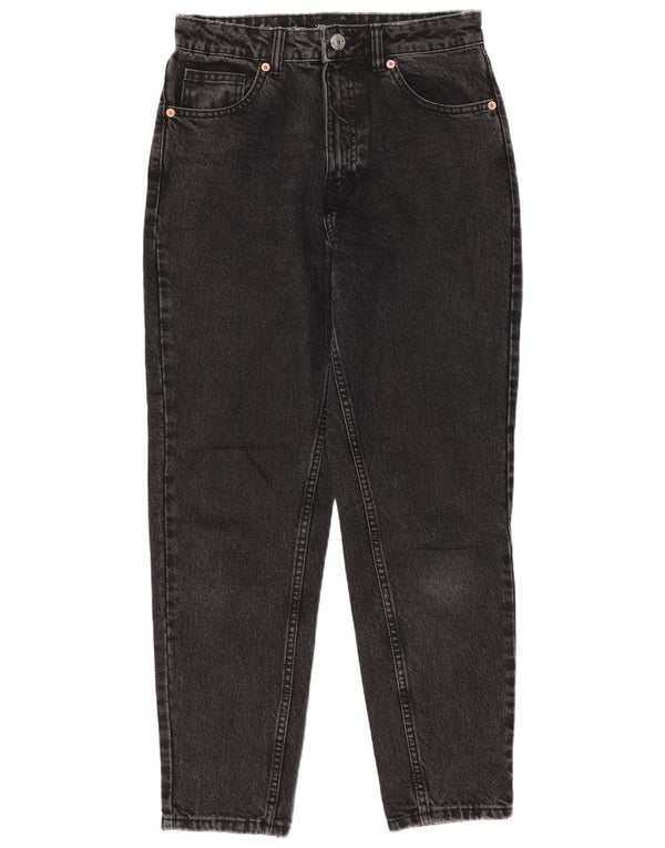 Zara Womens High Rise Tapered Jeans EU 36 XS W26 L27 Grå