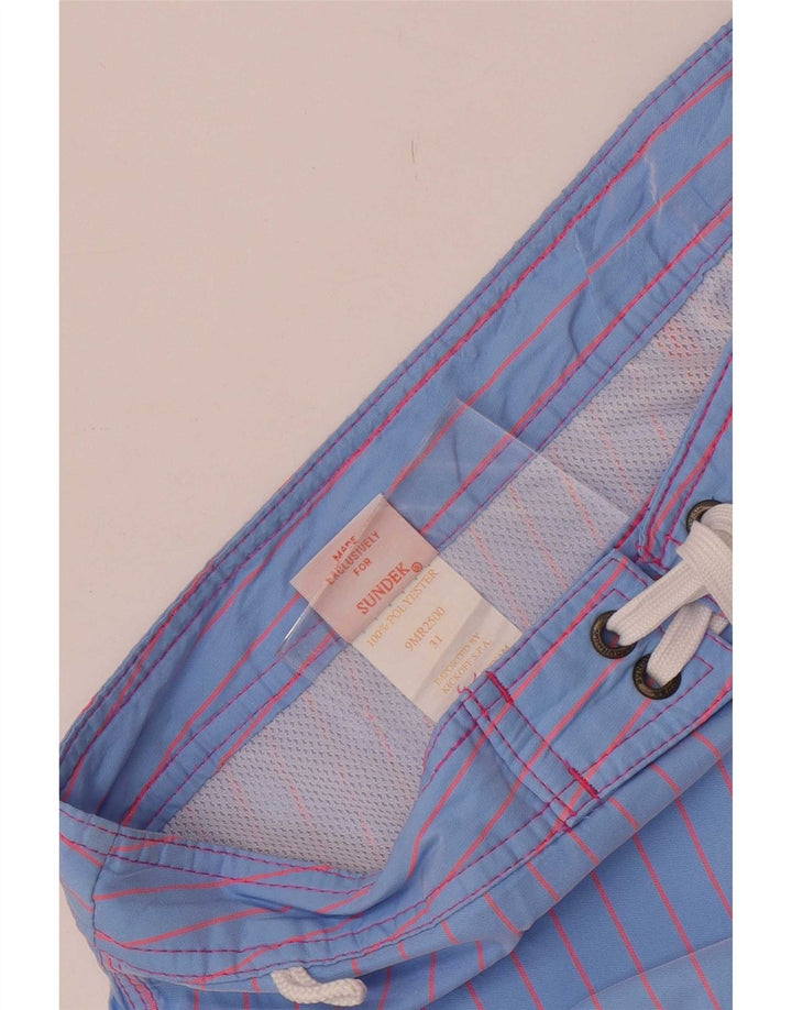 Sundek Herre badeshorts Medium Blue Pinstripe Polyester
