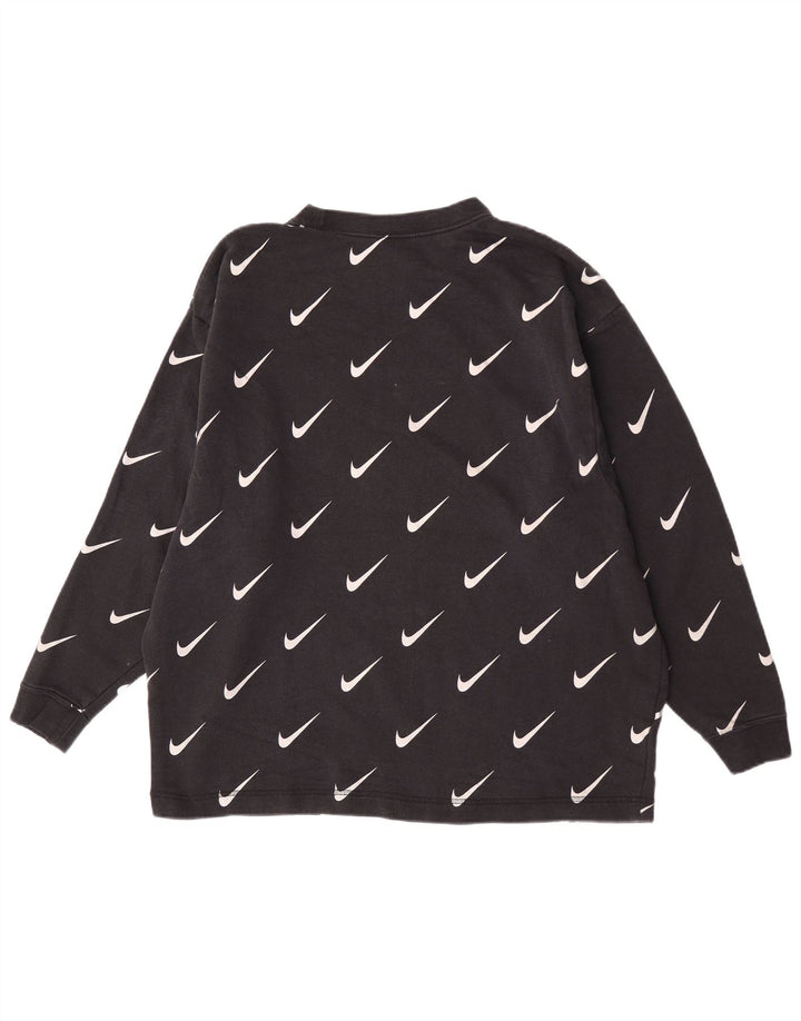 Nike grafisk sweatshirt til mænd, stort sort logo