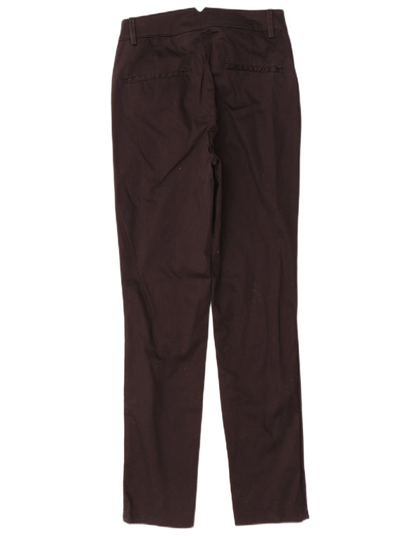 Massimo Dutti Womens Slim Chino Trousers EU 38 Small W26 L29 Black