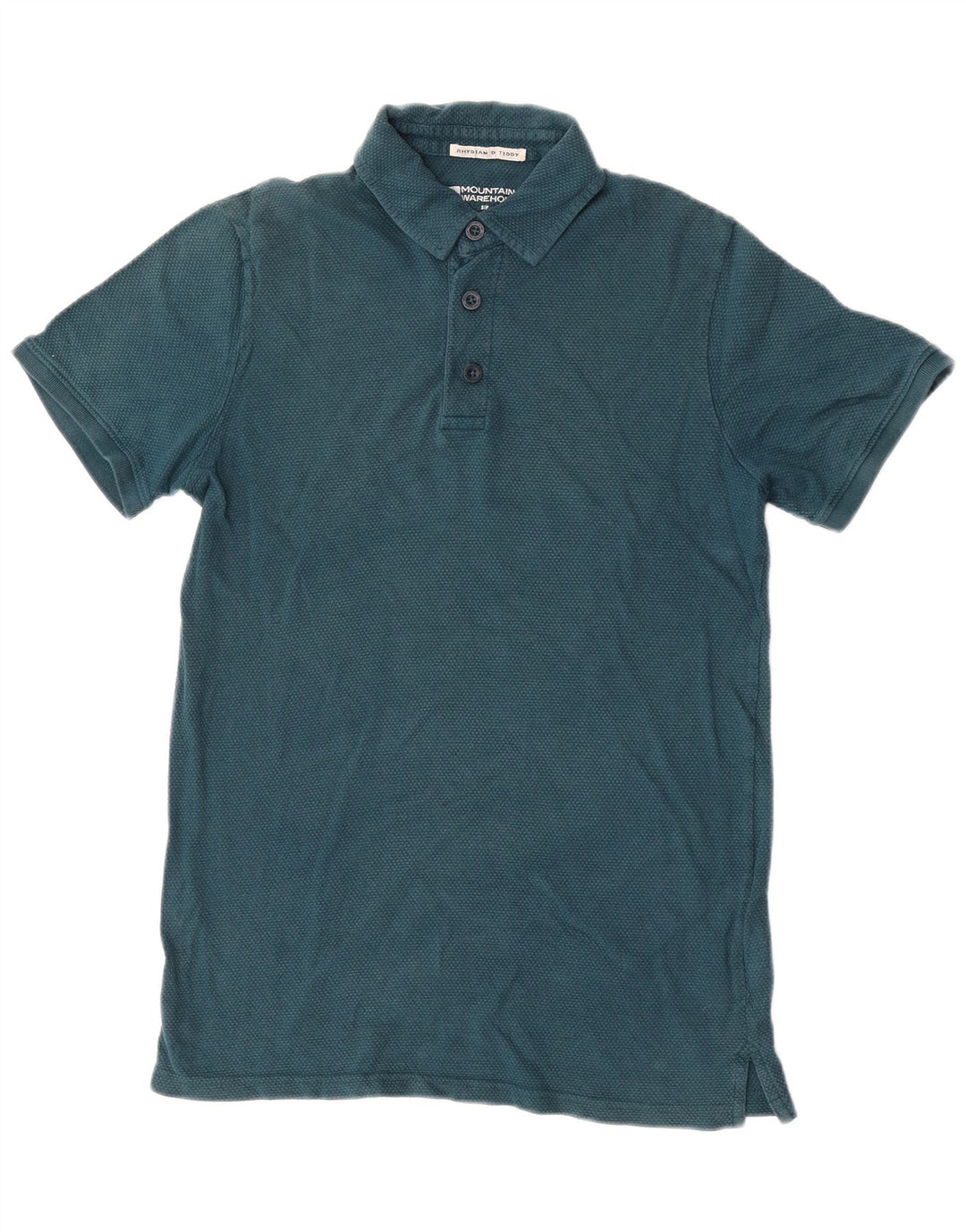 Mountain Warehouse Mens Polo Shirt Small Green Cotton