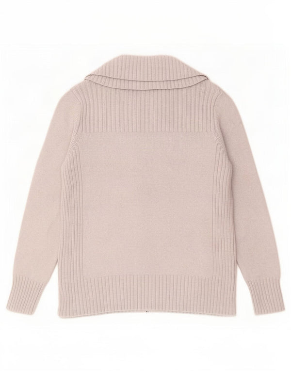 Marks & Spencer Dame Cardigan Sweater UK 16 Stor Grå Bomuld
