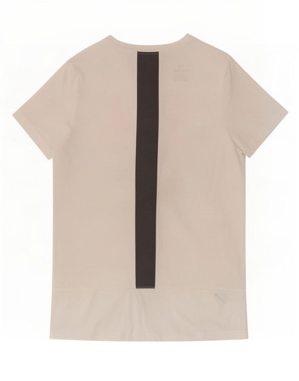 Nike Girls Dri Fit Graphic T-Shirt Top 12-13 Years Large White Polyester