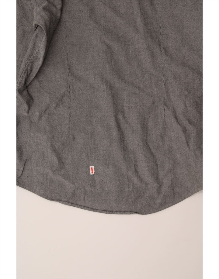 ZARA Mens Slim Fit Shirt Large Grey Cotton Vintage Zara and Second-Hand Zara from Messina Hembry 