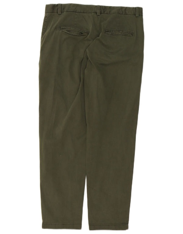 Marks & Spencer Γυναικείο ίσιο παντελόνι Chino UK 12 Medium W32 L27 Green
