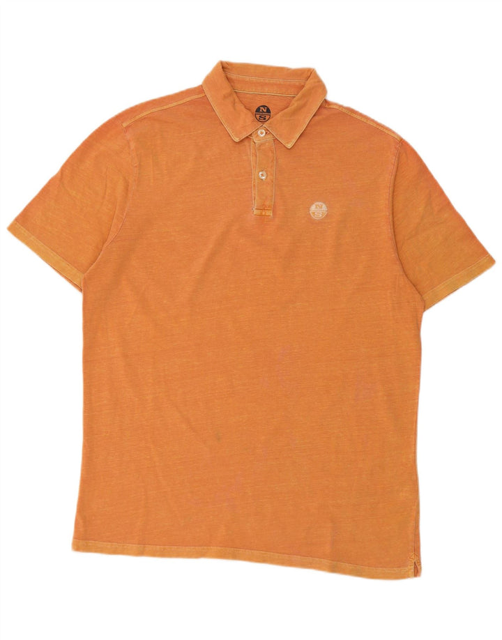 Polo North Sails da uomo vestibilità regolare piccola in cotone arancione