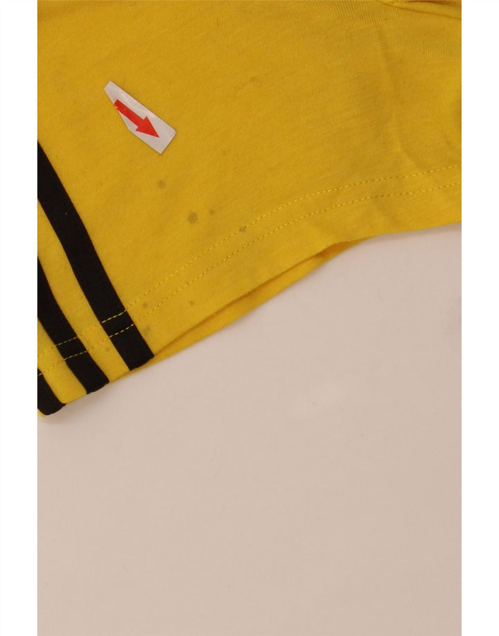 Adidas Herre Climalite T-Shirt Top Stor Gul Polyester