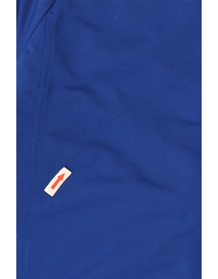 Giacca da ginnastica da uomo Adidas Top Giacca in poliestere color block blu medio