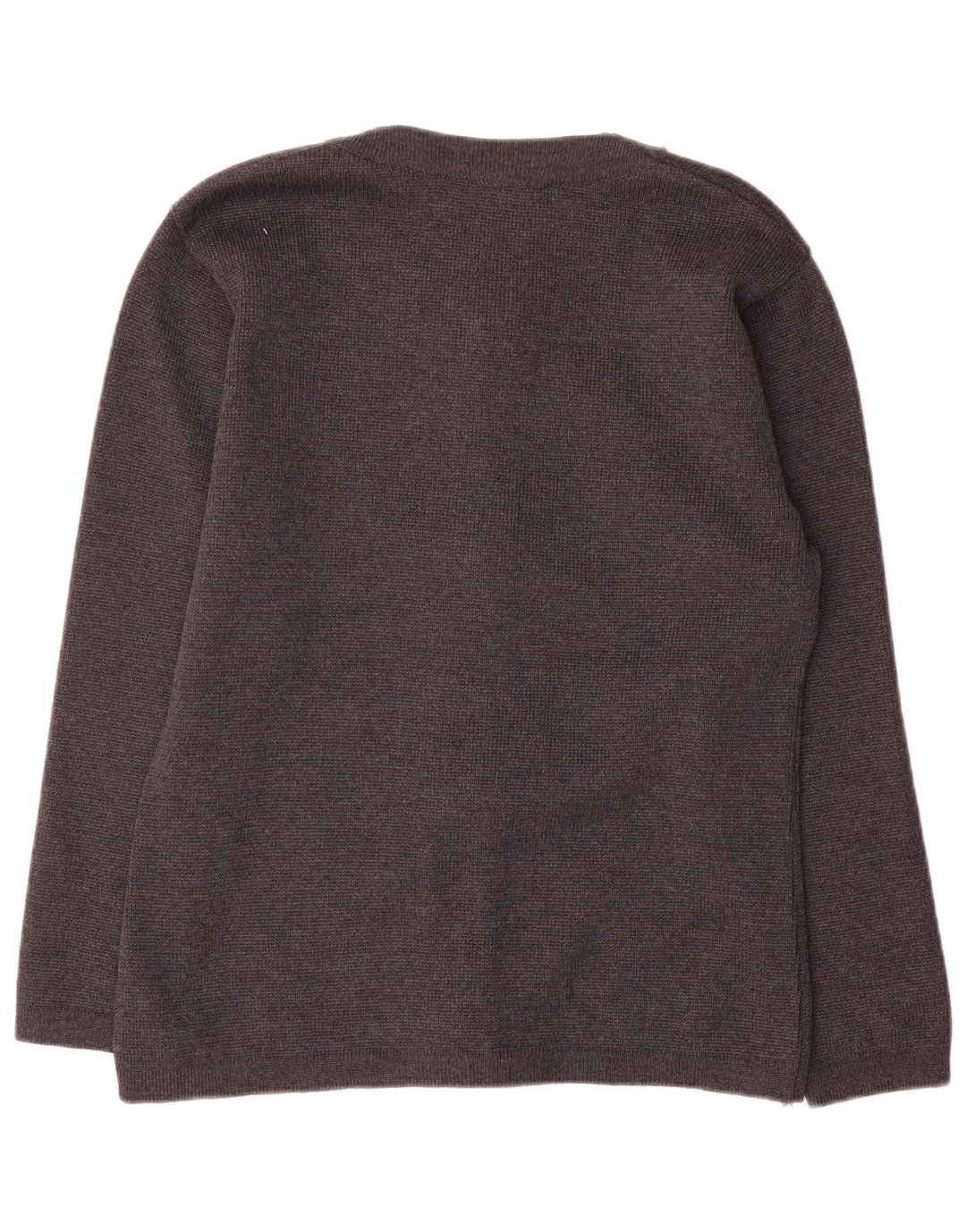 Vintage Womens Oversized Cardigan Sweater UK 10 Small Grey Wool