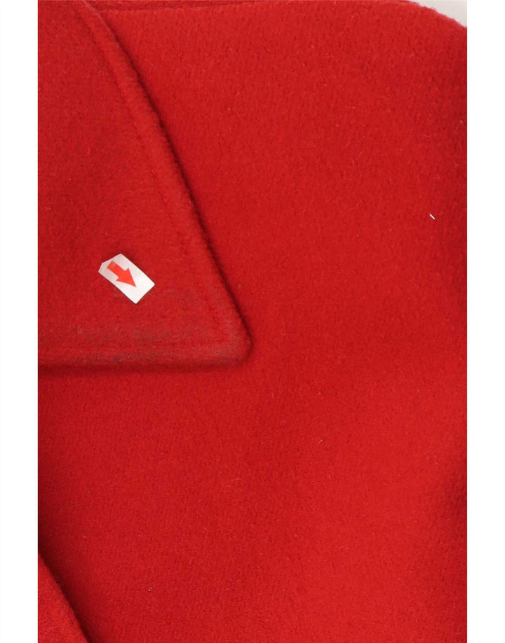 Vintage Womens Batwing Overcoat UK 16 Large Red