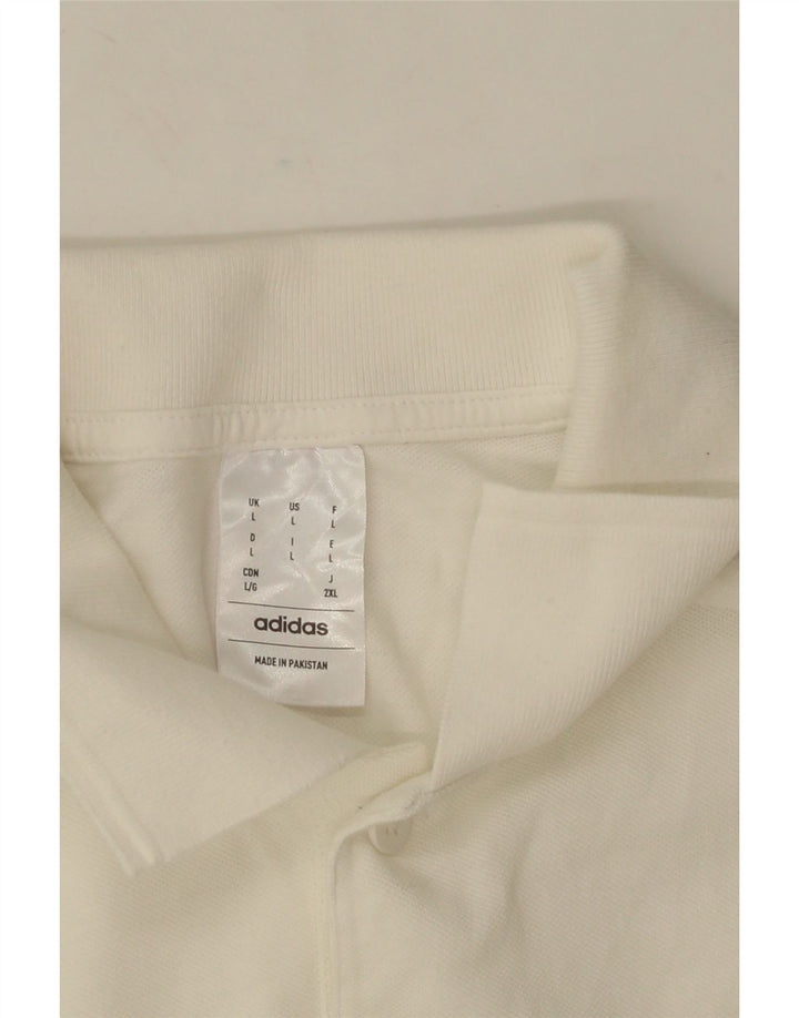 Polo Adidas da uomo grande bianca