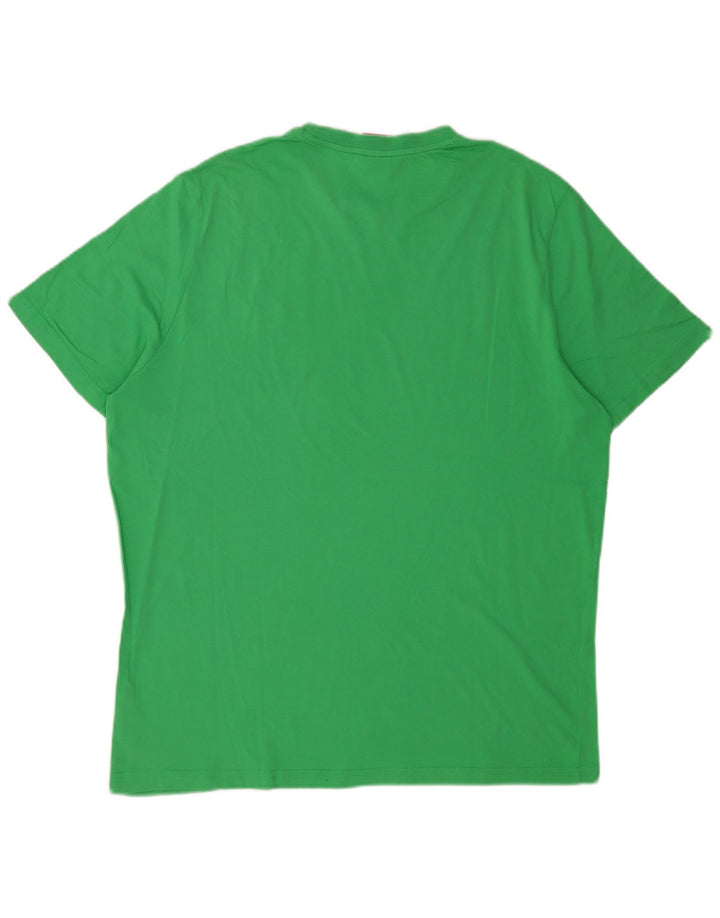 Puma Mens T-Shirt Top 2XL Green Cotton