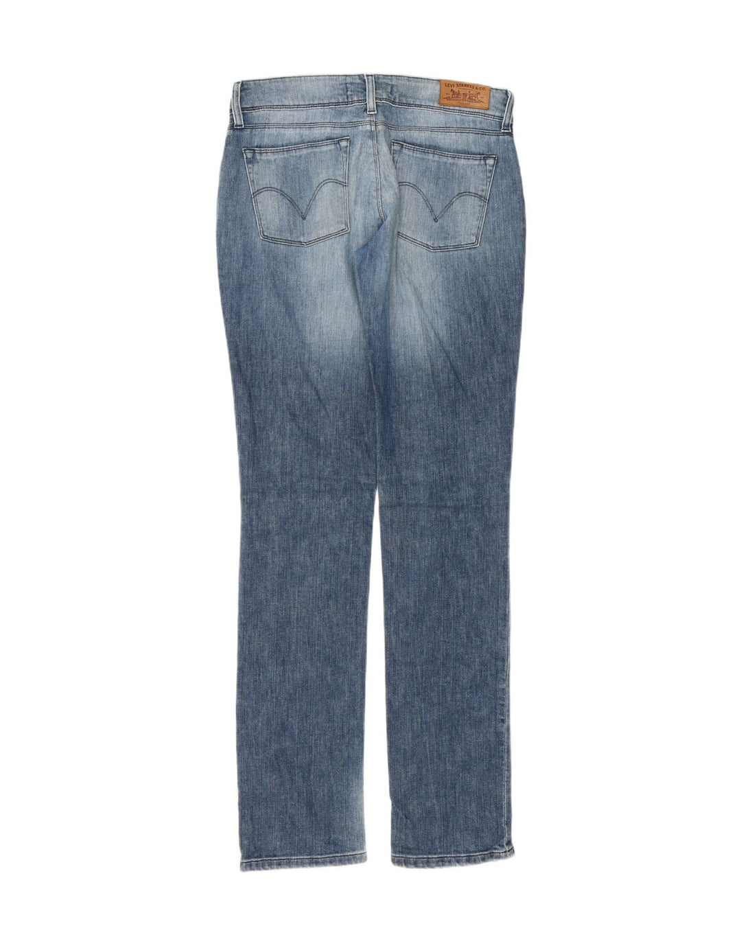 LEVI'S Womens 571 Slim Jeans W31 L34 Blue Cotton