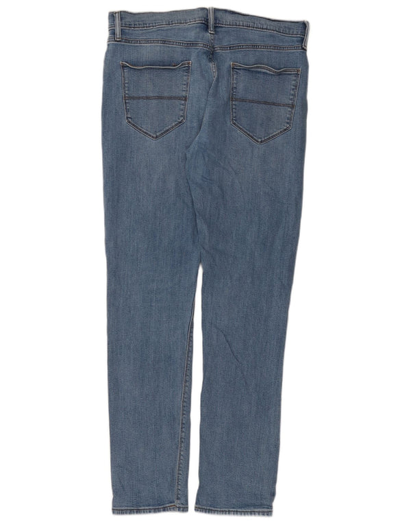 Marks & Spencer Mens Slim Jeans W34 L33 Azul Algodão