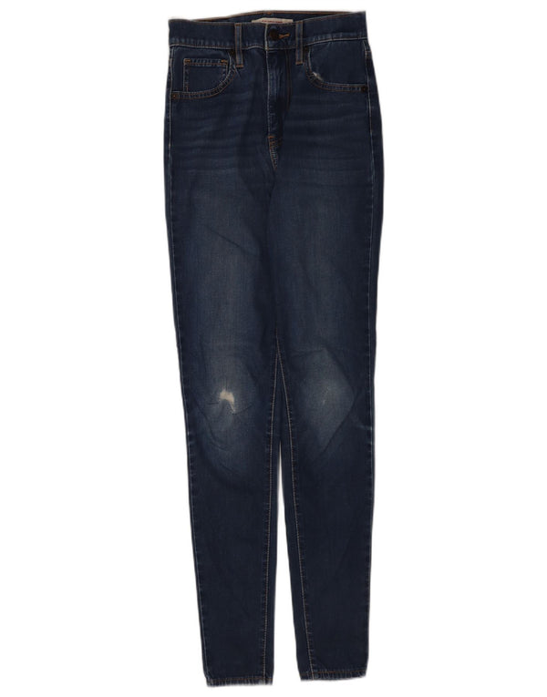 Levi's Dame Mile High Super Skinny Jeans W25 L30 Marineblå Bomuld