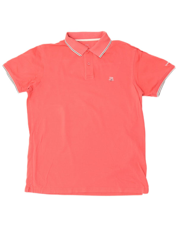 Męska koszulka polo Harmont & Blaine 2XL, różowa, bawełniana