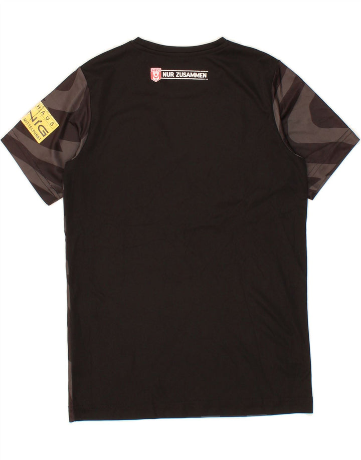 PUMA Boys Graphic T-Shirt Top 11-12 Years Brown Striped Polyester Vintage Puma and Second-Hand Puma from Messina Hembry 