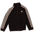 ADIDAS Boys Aeroready tréningruha felső kabát, 7-8 éves fekete poliészter