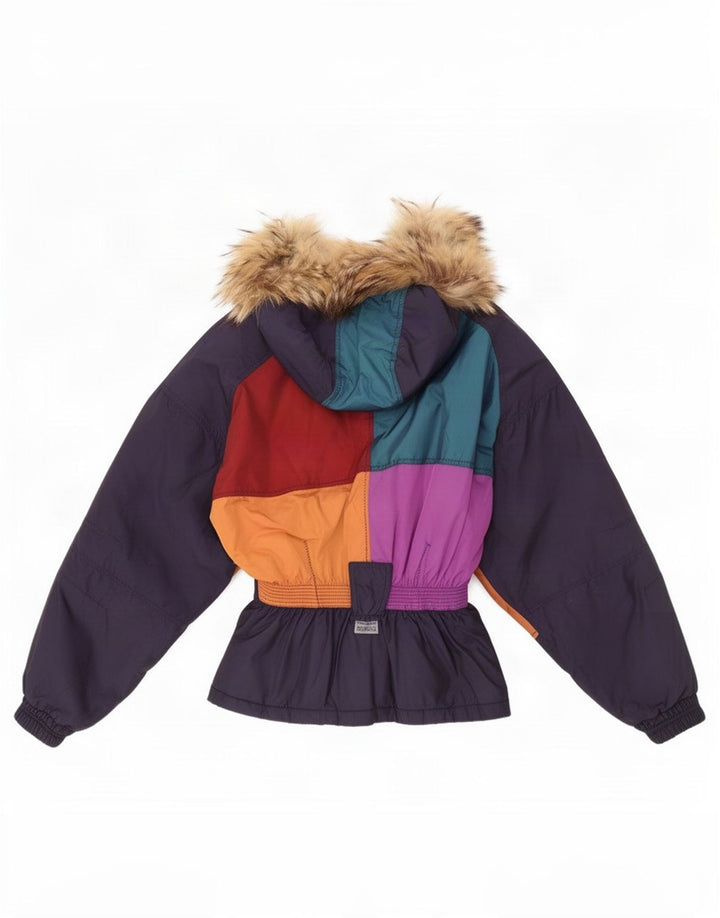 Gigi Rizzi Chaqueta cortavientos para mujer IT 42 Medium Azul marino Colorblock