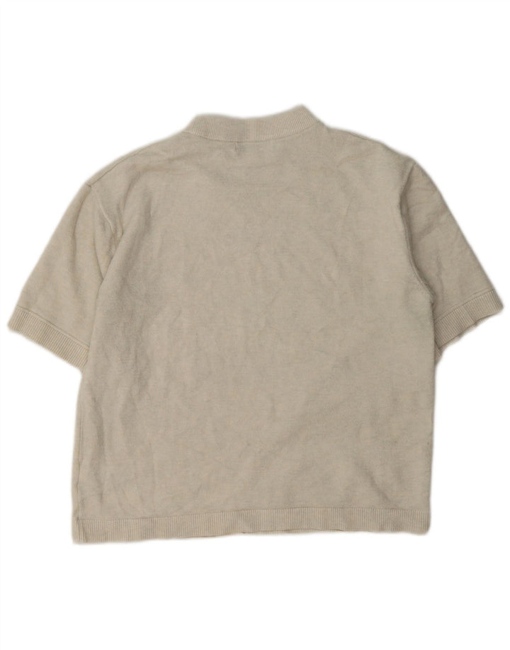 Marks & Spencer Kortærmet sweatshirt til kvinder UK 14 Medium Beige