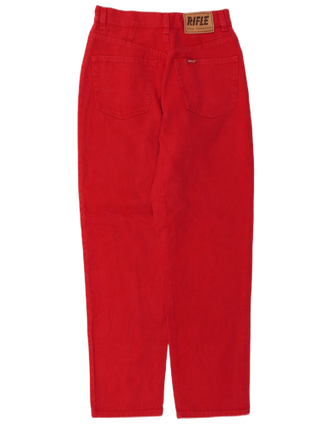RIFLE Womens Tapered Jeans W31 L30  Red Cotton