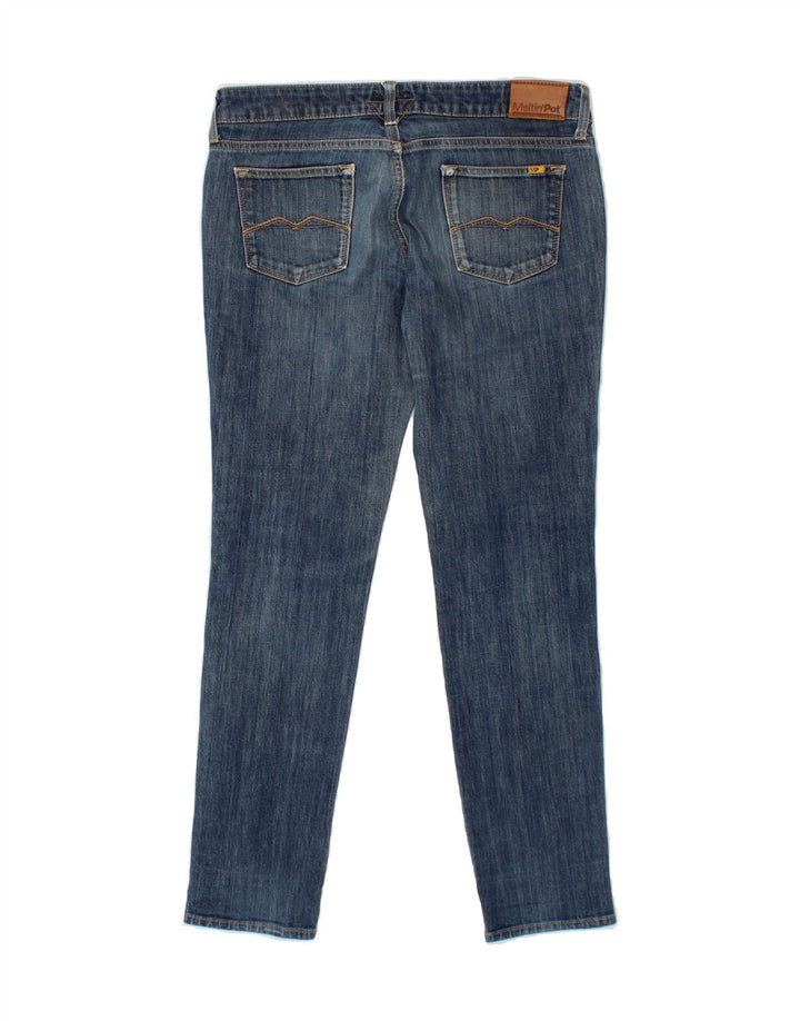 MELTIN' POT Womens Slim Jeans W31 L29 Blue Cotton Vintage Meltin' Pot and Second-Hand Meltin' Pot from Messina Hembry 