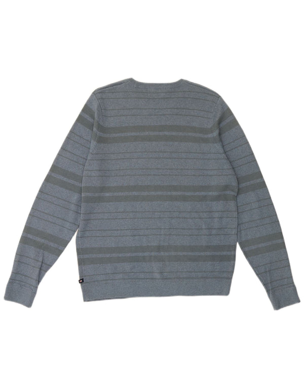 Marks & Spencer Mens Blue Harbour Crew Neck Jumper Sweater Medium Striped