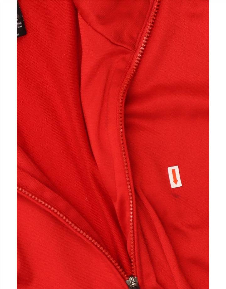 ADIDAS Træningsdragt til mænd, topjakke UK 40/42 Medium Rød Colourblock Polyester