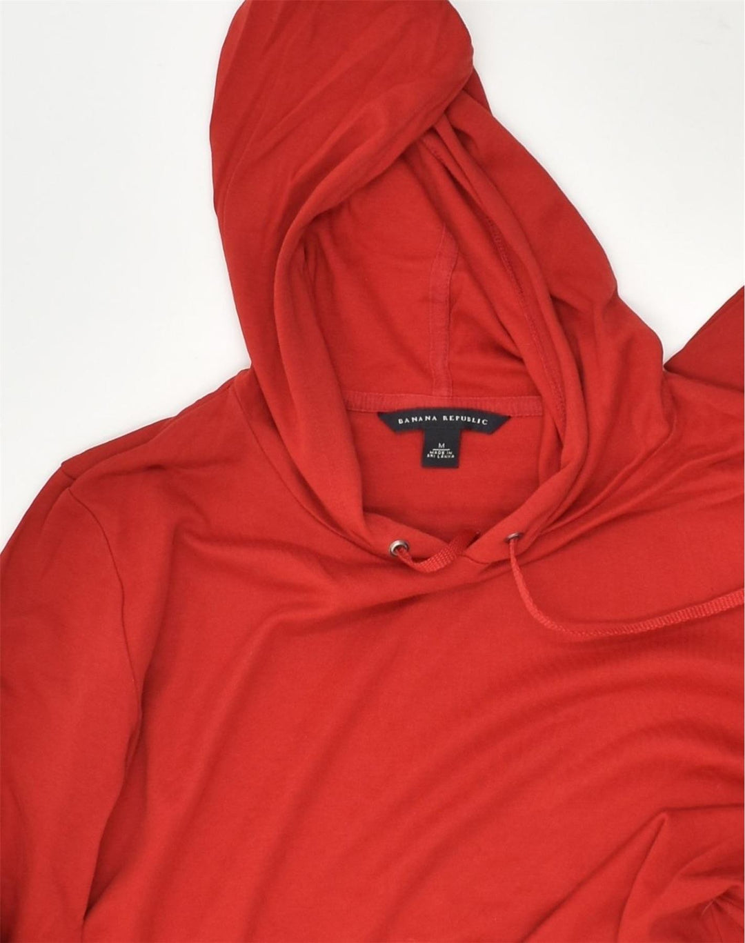 BANANA REPUBLIC Womens Hoodie Jumper UK 12 Medium Red Cotton | Vintage Banana Republic | Thrift | Second-Hand Banana Republic | Used Clothing | Messina Hembry 