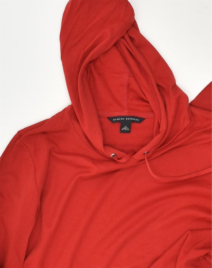 BANANA REPUBLIC Womens Hoodie Jumper UK 12 Medium Red Cotton | Vintage Banana Republic | Thrift | Second-Hand Banana Republic | Used Clothing | Messina Hembry 