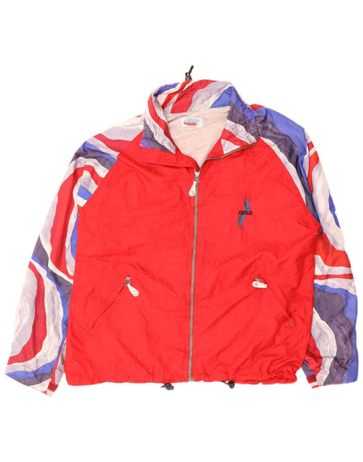 ODLO Mens Tracksuit Top Jacket XL Red Colourblock