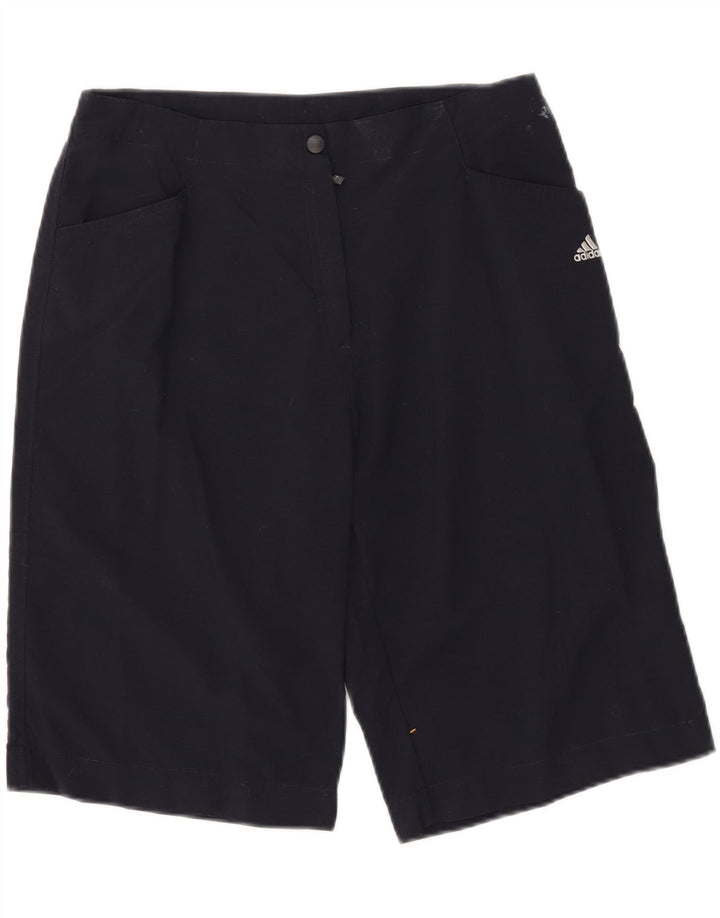 ADIDAS Womens Bermuda Shorts UK 16 Large W30 Navy Blue Polyamide Vintage Adidas and Second-Hand Adidas from Messina Hembry 